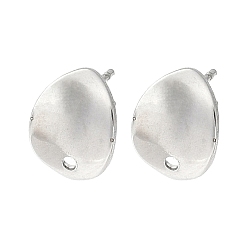 Нержавеющая Сталь Цвет 304 Выводы серьги из нержавеющей стали шпилька, слеза, цвет нержавеющей стали, 11x8.5 мм, отверстие : 1.2 мм, штифты : 0.7x10.5 мм