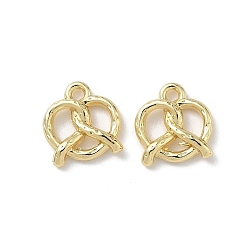 Золотой Подвески из сплава , крендельки-очарования, без свинца и без кадмия, стойки покрытие, золотые, 13x12.5x3 мм, отверстие : 1.6 мм