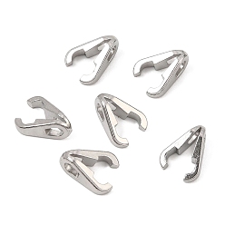 Stainless Steel Color 304 Stainless Steel Snap on Bails, Stainless Steel Color, 11.5x8.5x5.5mm, Hole: 3x2.5mm
