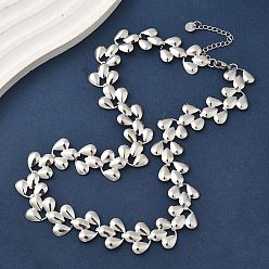 Нержавеющая Сталь Цвет 304 ожерелья из нержавеющей стали в форме капли, не тускнеет, цвет нержавеющей стали, 16.42 дюйм (41.7 см)