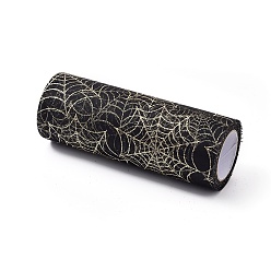 Бледно-Золотистый Сетчатые ленты с пауками, тюль ткань, Тюль-рулонная ткань для юбки, бледно золотарник, 6 дюйм (15 см), о 10yards / рулон (9.144 м / рулон)