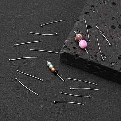 Stainless Steel Color 304 Stainless Steel Ball Head pins, 30x0.7mm, 21 Gauge, Head: 2mm