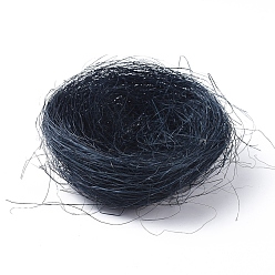 Black Jute Twine Imitation Bird's-nest, for Easter, Black, 98~100x48~50mm, Inner Size: 72~74mm