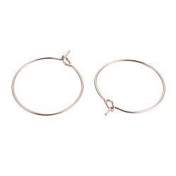 Розовое Золото Ионное покрытие (ip) 316 l выводы обручей из хирургической нержавеющей стали, Винные стекла, розовое золото , 21x0.7 мм, 21 датчик