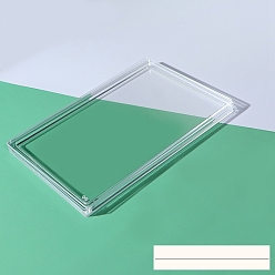 Rectangle Transparent Acrylic Borders, for DIY Flowing Sand Material, Rectangle, 150x100mm, Hole: 1mm