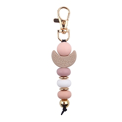 Луна Силиконовые мультяшные подвесные украшения, для дома, автомобиля, сумки, подвесные украшения, луна, 130 мм