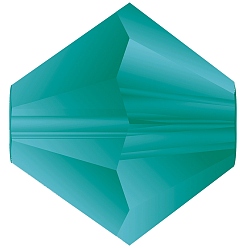 60230 840 Blue Zircon Matt Хрустальные бусины preciosa®, чешский хрусталь, биконус(451 69 302 рондель), 60230 840 синий циркон матовый, 6 мм, отверстие: 1 мм
