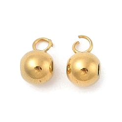 Настоящее золото 18K 304 дуги из нержавеющей стали, петля под залог, кольцо под залог бисер, ионное покрытие (ip), реальный 18 k позолоченный, 9.5x5x6 мм