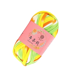 Желтый Супермягкая полиэфирная пряжа, для ручного вязания толстой нити, желтые, 23 мм