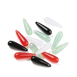 (52) Непрозрачная лаванда Акриловый шарик, слеза, разноцветные, 21x6.5 мм, отверстие : 1.2 мм