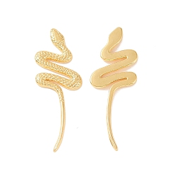 Golden Ion Plating(IP) 304 Stainless Steel Cabochons, Snake, Golden, 41x15x2mm