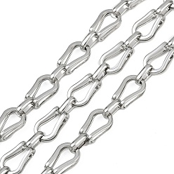 Нержавеющая Сталь Цвет 304 цепи из нержавеющей стали ссылка, несварные, с катушкой, цвет нержавеющей стали, 12x7x4 мм, около 16.40 футов (5 м) / рулон