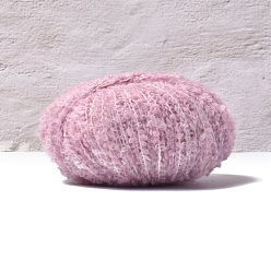 Фиолетовый Пряжа из шерсти и полиэстера, для ткачества, вязание крючком, фиолетовые, 0.5 мм, 200м/моток