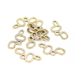 Античное Золото Соединители в тибетском стиле пузыря, без кадмия и без свинца, античное золото , 35x15x1 мм