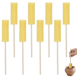Желтый 8 шт. глиняная подставка для губки, для глиняных инструментов, желтые, 233~239x30 мм
