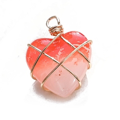 Кварц Синтетические кварцевые подвески, сердце прелести, 20 мм