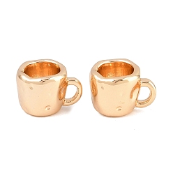 Настоящее золото 18K Латунные подвески, чашка прелести, реальный 18 k позолоченный, 8.5x11.5x8 мм, отверстие : 3x2 мм