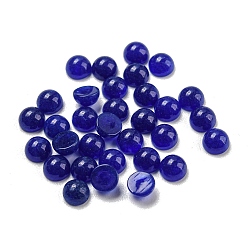 Белый Нефрит Кабошоны из натурального белого нефрита, полукруглый, темно-синий, 4x2~2.5 мм