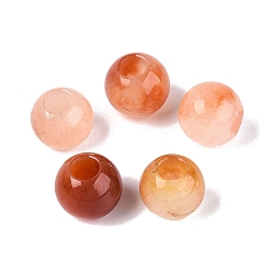 Красный Авантюрин Натуральный красный авантюрин европейский бисер, гладкий круглый, бусины с большим отверстием, 10x8.5 мм, отверстие : 4 мм