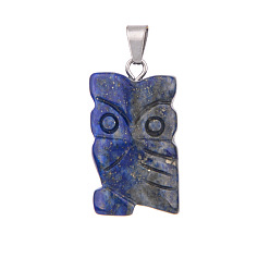 Ляпис-Лазурь Природный лазурит подвески, сова, 20 мм