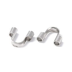 Нержавеющая Сталь Цвет Не тускнеет 304 хирургическая нержавеющая сталь защитная проволока и защитные приспособления, цвет нержавеющей стали, отверстие : 1 мм, 4.7~5x5.5x1.6 мм