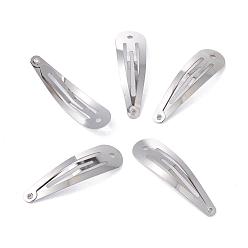 Платина Железная фурнитура заколки для волос, платина, 49x14x4 мм