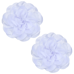 Белый 2 шт. полиэфирные железные булавки-цветы, с круглым войлоком, белые, 194 мм