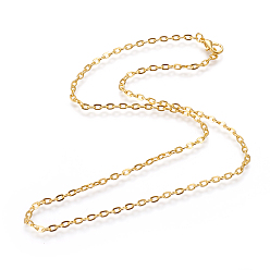Золотой Изготовление ожерелий из железных тросовых цепей, с омаром застежками, несварные, золотые, 17.7 дюйм (45 см)