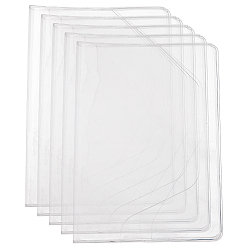 Clear PVC Book Cover, Rectangle, Clear, 177x128x0.5mm