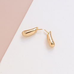 Golden Brass Head Pins, for Ghost Witch Baroque Pearl Making, Dog Ear, Golden, 15x5mm