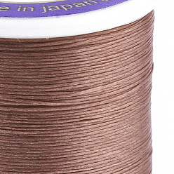 Sienna Nylon 66 Coated Beading Threads for Seed Beads, Sienna, 0.1mm, about 54.68 yards(50m)/roll