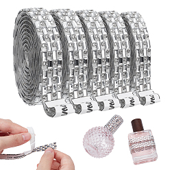 Кристалл Стекла исправление горный хрусталь, термоклей на спине, горный хрусталь, аксессуары для костюма, прямоугольные, кристалл, 10 мм, 1 двор / рулон