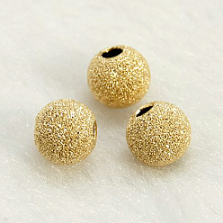 Real 14K Gold Filled Текстурированные бусины, 1/20 14 к золоту, без кадмия, без никеля и без свинца, real 14 k золото заполнено, 6 мм