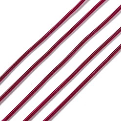 Средний Фиолетово-красный Французская проволока каркасная проволока, гибкий круглый медный провод, металлизированная нить для вышивания и изготовления украшений, средне фиолетовый красный, 18 калибр (1 мм), 10 г / мешок