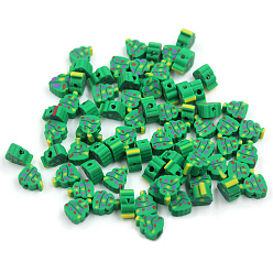 Food Новогодние бусы из полимерной глины ручной работы, торт, 10 мм, около 1000 шт / упаковка