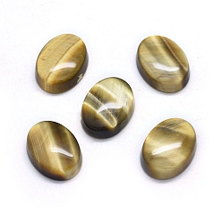Tiger Eye Natural Tiger Eye Cabochons, Oval, 20x15x6mm