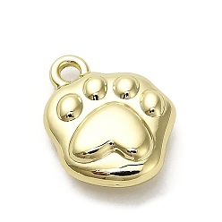 Золотой Подвески из сплава , лапы печатать прелести, золотые, 13.5x12.5x4.5 мм, отверстие : 1.8 мм