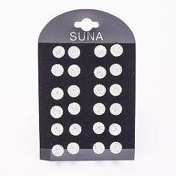 001_Кристалл Подарок для валентина для нее, 925 серьги из стерлингового серебра австрийского хрусталя, мяч серьги, круглые, 001 _кристалл , 12 мм