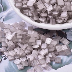 (TL2558) Шелковый Бледно-лиловый Миюки тила бусины, японский бисер, 2-луночное, (тл 2558) шелк бледно-сиреневый, 5x5x1.9 мм, Отверстие : 0.8 мм , около 590 шт / 50 г