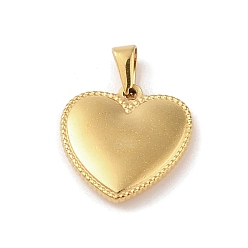 Золотой Вакуумное покрытие pvd 304 подвески из нержавеющей стали, шарма сердца, золотые, 22.5x21.5x4 мм, отверстие : 6x3 мм