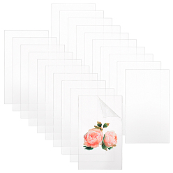 Clear 20Pcs Rectangle Acrylic Sheet, for Craft Projects, Signs, DIY Projects, Clear, 4.5x7.4x0.2cm