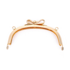 Light Gold Ручка-рамка для кошелька с замком-поцелуем из железа, для изготовления портмоне, золотой свет, 105 мм