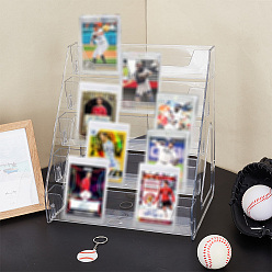 Прозрачный 5-ярусные акриловые подставки для косметических украшений, прозрачные, 21.9x29.9x33.7 см