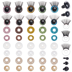 (52) Непрозрачная лаванда Наборы для изготовления кукол своими руками, включая пластиковые кукольные носы, глаз из акрила и смолы, разноцветные, 13x1 мм