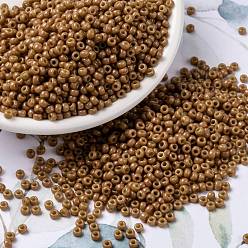 (RR4457) Дуракоат Окрашенный Непрозрачный Кедр Миюки круглые бусины рокайль, японский бисер, (rr 4457) крашеный дюракоут непрозрачный кедр, 8/0, 3 мм, отверстие : 1 мм, Около 2111~2277 шт / 50 г