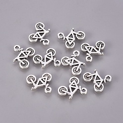 Античное Серебро Сплавочные подвески тибетского стиля, без свинца, без никеля и без кадмия, античное серебро, велосипед, 13.5x16x2 мм, отверстие : 1 мм, Около 833 шт / 1000 г