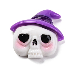 Ghost Тема хэллоуина мультфильм смола декоден кабошоны, призрак, 27x28x10 мм