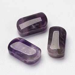 Amethyst Natural Amethyst Multi-Strand Links, Rectangle, 16x9x6mm, Hole: 2mm