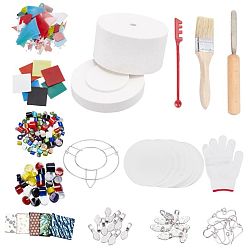Mixed Color Microwave Kiln Kit Set, for DIY Earrings and Pendants Making Tools, Mixed Color