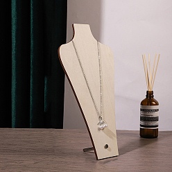 Желтая Старая Ткань  Подставки для демонстрации ювелирных изделий в виде ваз из МДФ и железа., ожерелья держатель для органайзера ювелирных изделий, платина, старое кружево, 14.6x7.1x26 см